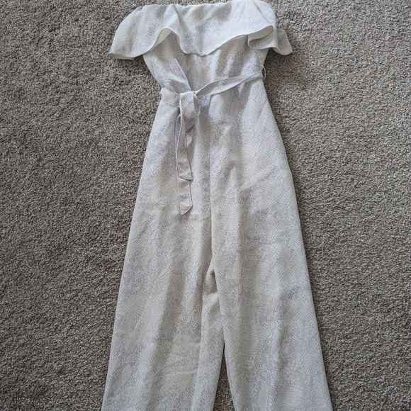 Babaton Strapless Flutter Altamira Jumpsuit - Picture 2 of 6